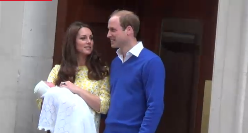 Kate and William Make Their First Appearance With Their New Daughter