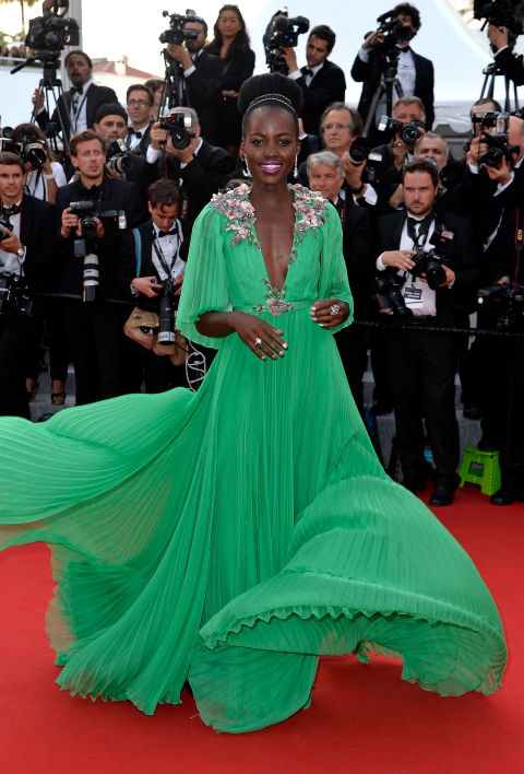 Lupita Nyong'o at the opening ceremony of the Cannes Film Festival on May 13, 2015.
