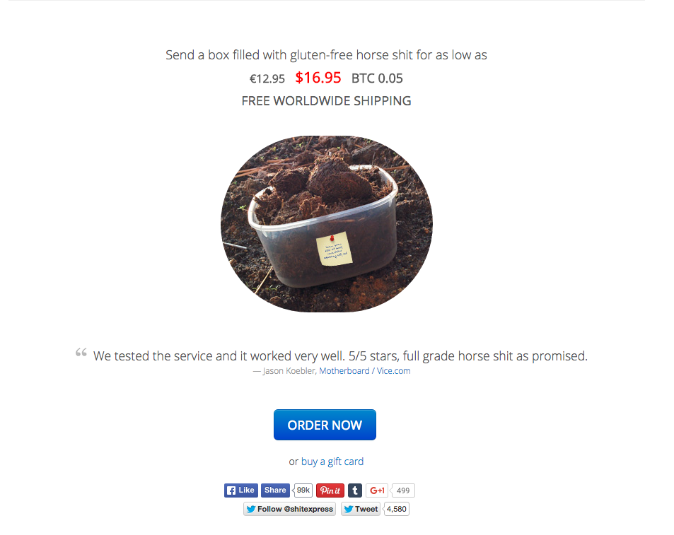 Send Horse Poop Horse Poop Mail Horse Poop