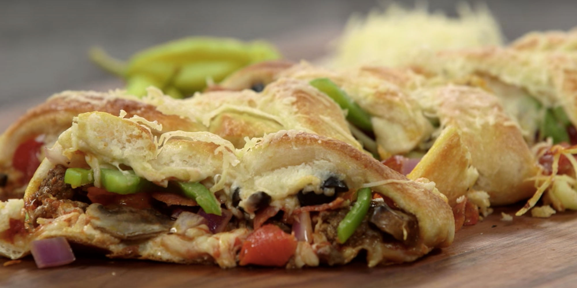Braided Pizza Bread Recipe (Video)