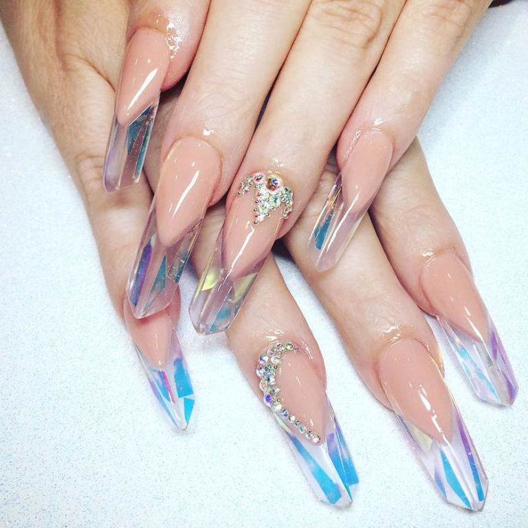 These Crystal Nails Will Cut a B*tch