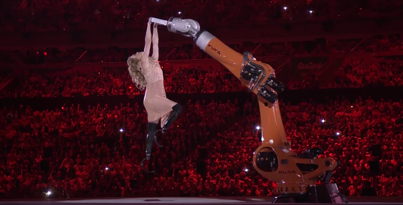 Watch Snowboarder Amy Purdy Dance With a Robot at the Paralympic Opening Ceremony - Cosmopolitan.com