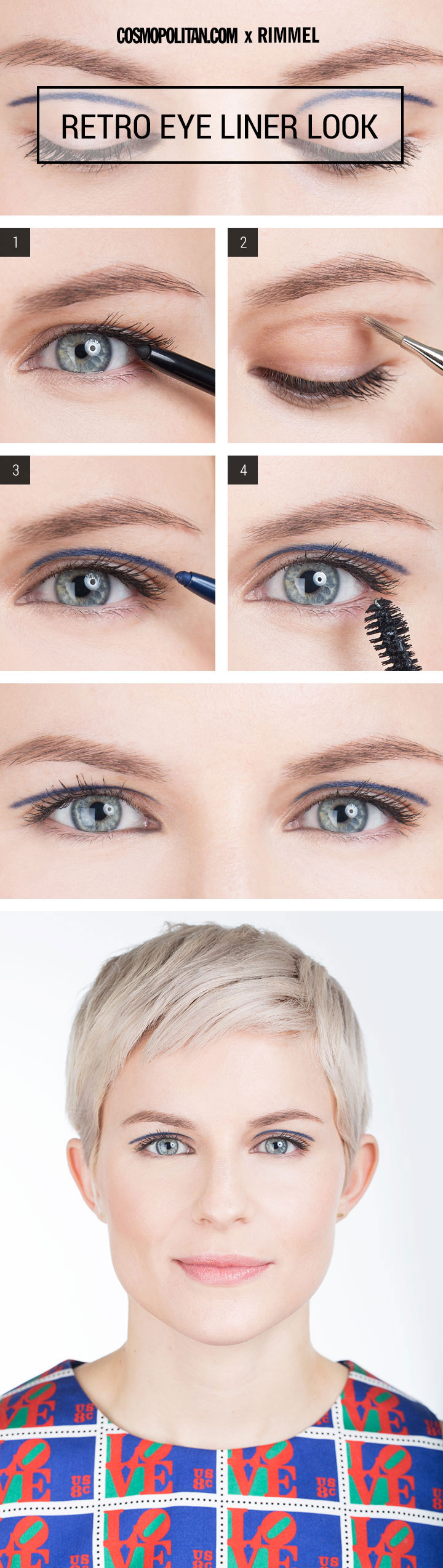 Retro Eye Makeup Look Mod Eyeliner Makeup Tutorial