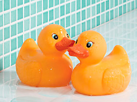 FYI: You might want to cover your rubber ducky's eyes.